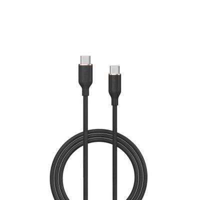 Devia USB-C Till USB-C 60W Kabel 3A 1.2m Jelly EC632 - Svart