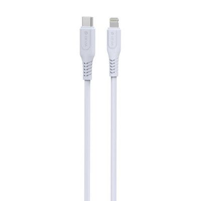 Devia USB-C/Lightning 1m Kabel 27W 3A PD GRS EC635 - Vit
