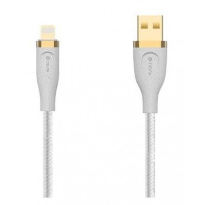 Devia USB Till Lightning 1.5m Kabel 2.4A Star EC417 - Vit