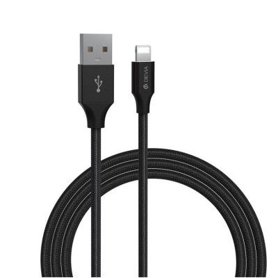 Devia USB Till Lightning 2m Kabel 2.1A Gracious EC412 - Svart
