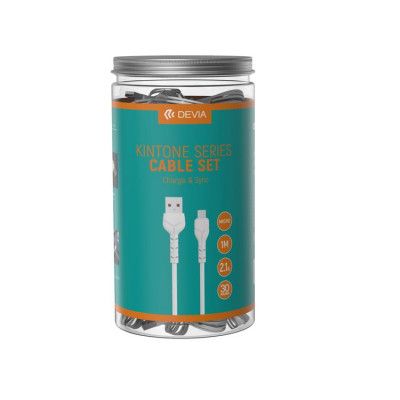 Devia USB Till MicroUSB 1m Kabel 2.1A Kintone V2 EC205 30 pcs