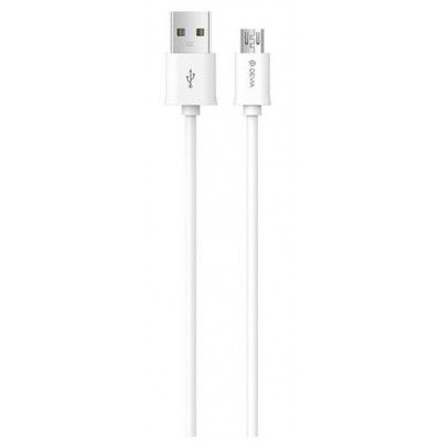Devia USB Till MicroUSB 2m Kabel 2.1A Smart EC065 - Vit