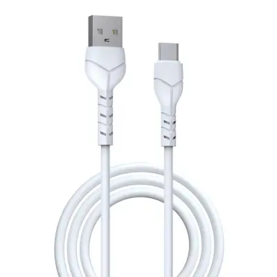 Devia USB Till USB-C Kabel 1m 2.1A Kintone EC145 - Vit