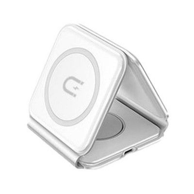 Dudao 3-in-1 Trådlös Laddare Induktionsladdare 15W - Vit