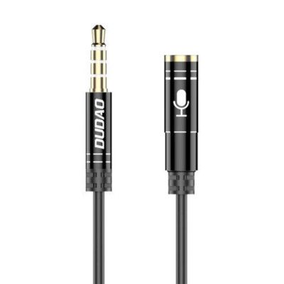 Dudao 4 Poles Ljud kabel 3.5mm Mini jack - Svart