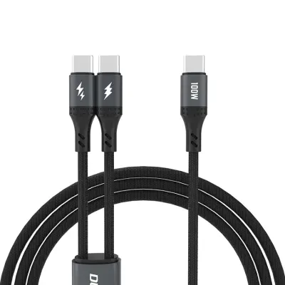 Dudao L3F 2in1 2 x USB-C 100W 1.2m Kabel - Svart