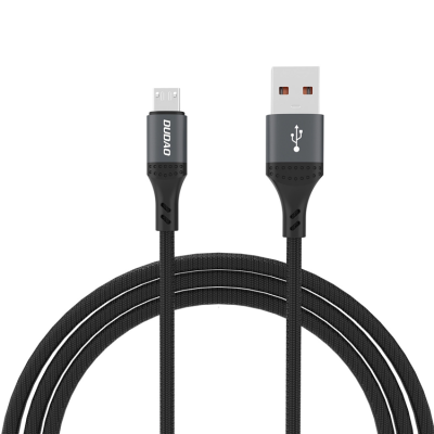 Dudao L3SM USB-A - MicroUSB 3A 1.2m Braided Kabel - Svart