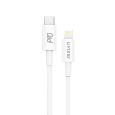 Dudao L6X USB-C - Lightning PD 20W 1m Kabel - Vit