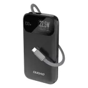 Dudao Powerbank 10000 mAh 22.5W PD med Inbyggd Kabel K31 - Svart