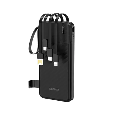 Dudao Powerbank K11 10000mAh med Kabel - Svart