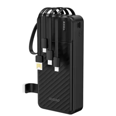 Dudao Powerbank K11 Max 30000mAh med Kabel - Svart