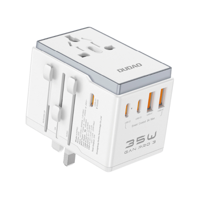 Dudao Reseadapter 35W 3x USB-C 2x USB-A A35Pro - Vit (Vit)