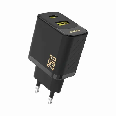 Dudao Snabbladdare 25W A26T GaN USB-A USB-C - Svart