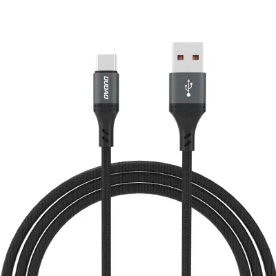 Dudao USB-A - USB-C 5A Kabel 1.2m Braided - Svart