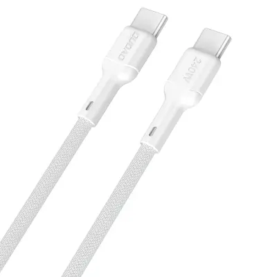 Dudao USB-C till USB-C kabel 240W 2m L9C Max - Vit