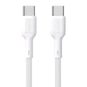 Dudao USB-C - USB-C 65W Kabel 2m L9C - Vit