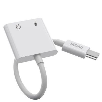 Dudao Adapter USB-C till USB-C/3,5 mm ljuduttag