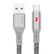 Dudao USB micro USB Kabel 1 m 3 ALED Grå