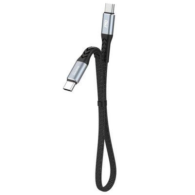 Dudao USB USB-C till USB-C kabel PD 100W 0.23m - Svart