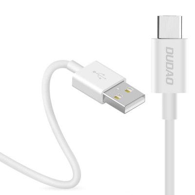 Dudao USB-C till USB-A kabel laddnings 3A 1m Vit