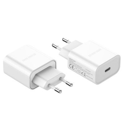 Dux Ducis C50 USB-C PD 20W Väggladdare - Vit