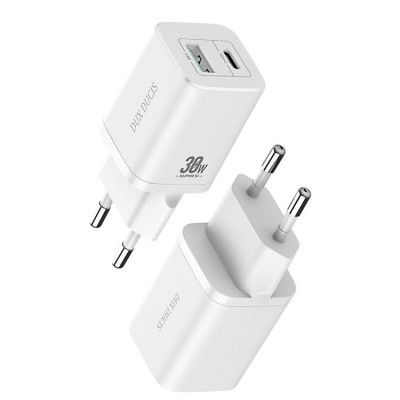 Dux Ducis Quick Väggladdare USB Type-C 30W 18W - Vit