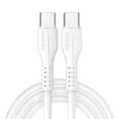 Dux Ducis USB-C till USB-C kabel - 2.4A, 1M - VIT
