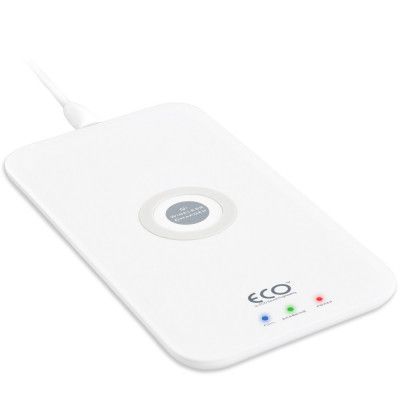 Eco Trådlös Laddare med Qi Teknologi (Vit)