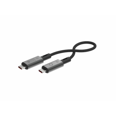Elements USB-C Till USB-C kabel 0.3M - Svart