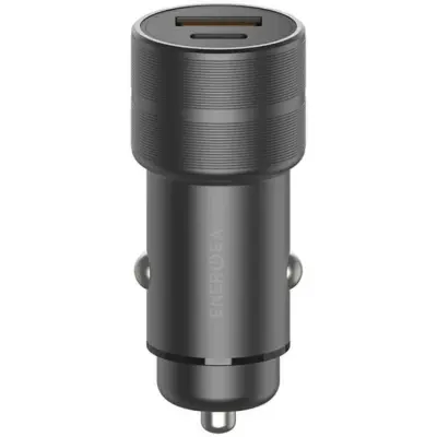 Energea Billaddare 38W 1xUSB-C 1xUSB-A PD-QC3.0 - Gunmetal