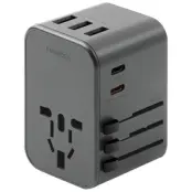 Energea Reseladdare 35.5W 2xUSB-C 3xUSB-A PD-PPS-QC 3.0