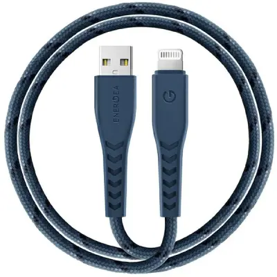 Energea USB-A till Lightning Kabel 1.5m MFI Nyloflex C89 - Blå