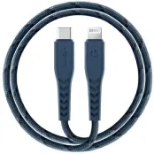 Energea USB-C till Lightning Kabel 1.5m MFI Nyloflex C94 - Blå