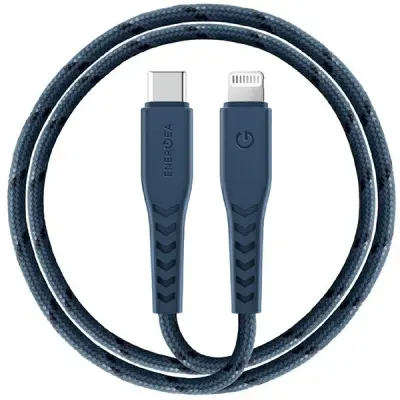 Energea USB-C till Lightning Kabel 1.5m MFI Nyloflex C94 - Blå
