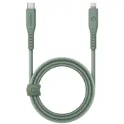 Energea USB-C till Lightning Kabel 60W 3A 1.5m - Grön