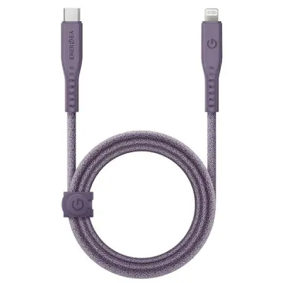 Energea USB-C till Lightning Kabel 60W 3A 1.5m - Lila