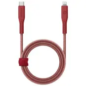 Energea USB-C till Lightning Kabel 60W 3A 1.5m - Röd