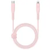 Energea USB-C till Lightning Kabel 60W 3A 1.5m - Rosa
