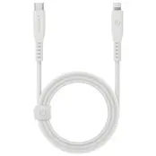 Energea USB-C till Lightning Kabel 60W 3A 1.5m - Vit