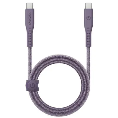 Energea USB-C till USB-C Kabel 240W 5A 1.5m Snabbladdning - Lila