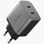 Energea Väggladdare 2xUSB-C 45W - Grå