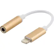Epzi Lightning till 3,5 mm-adapter för hörlurar  - Guld