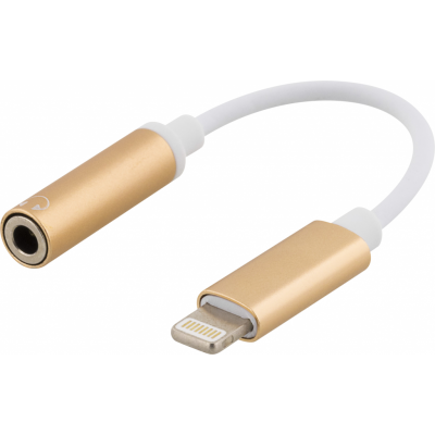 Epzi Lightning till 3,5 mm-adapter för hörlurar  - Guld