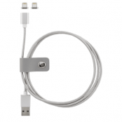 EPZI Magnetisk USB-synk/laddarkabel med Lightning-kontakt, 1m