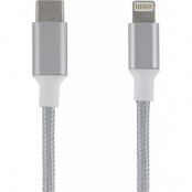 Epzi USB-C till Lightning-kabel - 1 meter - Svart