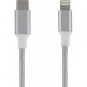 Epzi USB-C till Lightning-kabel - 2 meter - Silver