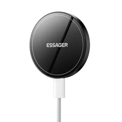 ESSAGER 2-i-1 Magnetisk Trådlös Laddare 15W Snabbladdning Slim Design