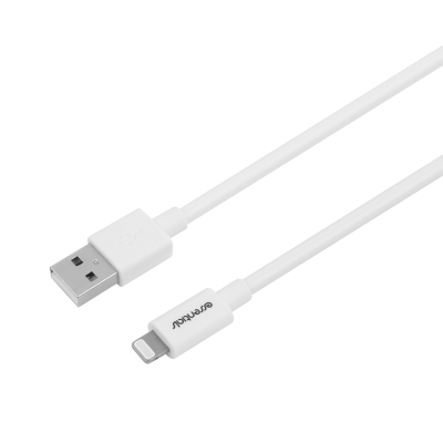 Essentials MFi Lightning USB-A Kabel 1m - Vit