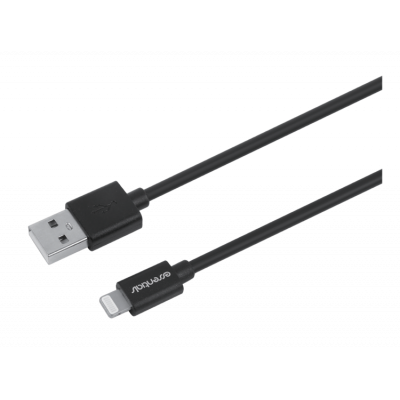 Essentials MFi USB-A Lightning Kabel 20cm - Svart