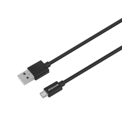 Essentials Micro USB USB-A Kabel 1m - Svart